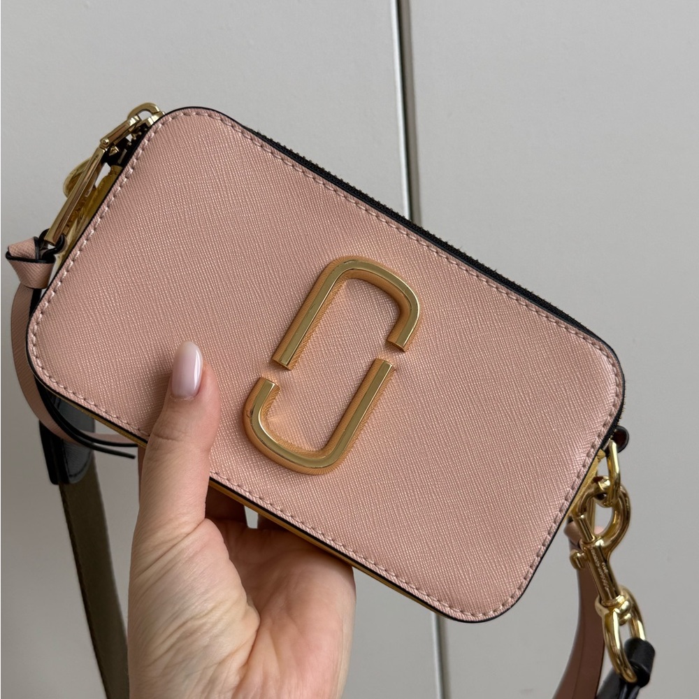 Marc Jacobs Blush Crossbody Bag with Gold Accents